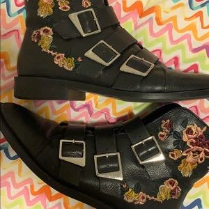 Zara Floral Booties